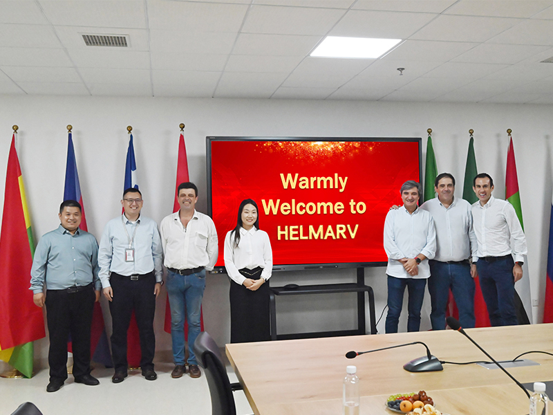 Overseas customers visiting our company to negotiate business